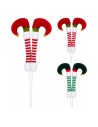 Gambe di Elfo con Bastone Decorazione Natalizia 60 cm Koopman