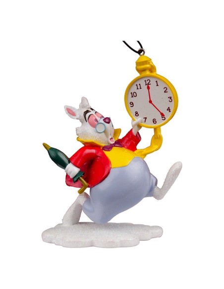Addobbo Natalizio Bianconiglio di Alice 3D in Resina Kurt S. Adler