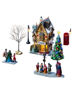 Negozio di Addobbi per Villaggio di Natale Set Tannenbaum Lemax 2