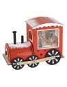 Trenino di Natale in Legno con Luci LED 22x11,5x17 cm Plathea