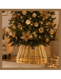 Copribase per Albero di Natale Luminoso 500 LED Oro Mercury 2