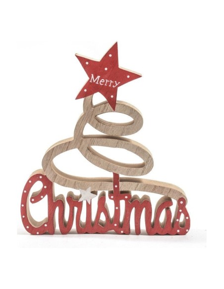 Albero di Natale in Legno da Appoggio Christmas 21x24 cm Mercury