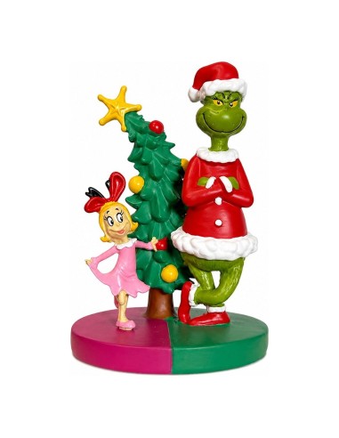 Statuina Grinch e Cindy Lou con Albero di Natale 15 cm Kurt S. Adler