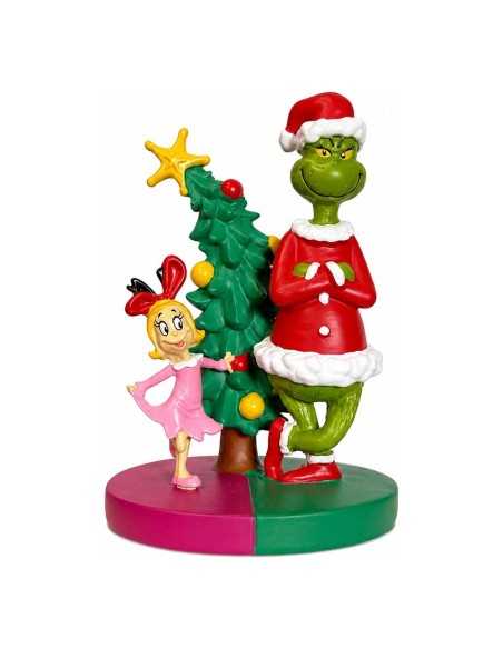 Statuina Grinch e Cindy Lou con Albero di Natale 15 cm Kurt S. Adler