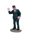 Statuina Controllore del Treno per Villaggio di Natale Lemax