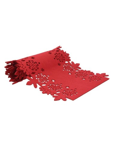 Runner da Tavola in Feltro Rosso 40x120 cm Tognana