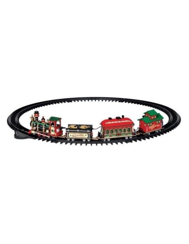 Trenino di Natale Yuletide Express con Binari Set 16 Pezzi Lemax