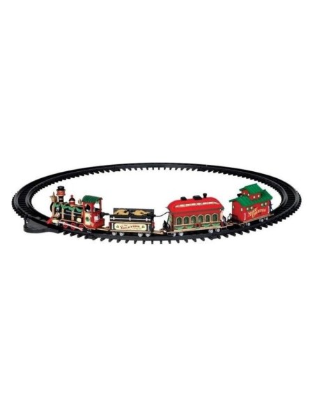 Trenino di Natale Yuletide Express con Binari Set 16 Pezzi Lemax
