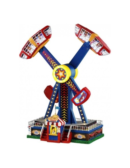 Giostra Luna Park Fireball Frenzy per Villaggio di Natale Lemax