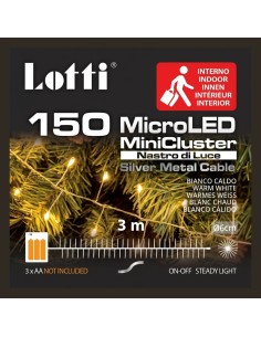 Luci di Natale a Batteria MiniCluster 150 MicroLED 3 m Lotti 2