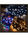 Luci di Natale da Esterno 300 LED Bianco Caldo 8 Giochi di Luce Lotti
