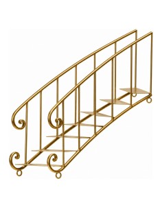 Scala Decorativa Natalizia in Ferro Oro 44,2 cm Kaemingk