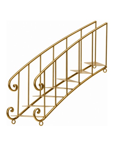 Scala Decorativa Natalizia in Ferro Oro 44,2 cm Kaemingk