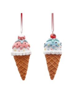 Decorazione Natalizia Gelato 3D in Clay da Appendere 13 cm EDG