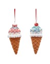 Decorazione Natalizia Gelato 3D in Clay da Appendere 13 cm EDG