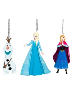 Ornamento Frozen 3D Soggetto Assortito Anna Elsa Olaf Kurt S. Adler
