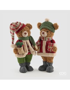 Orso Decorativo Natalizio Mountain 52 cm EDG