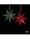 Stella di Carta Luminosa Traforata con Portalampada Ø 45 cm EDG