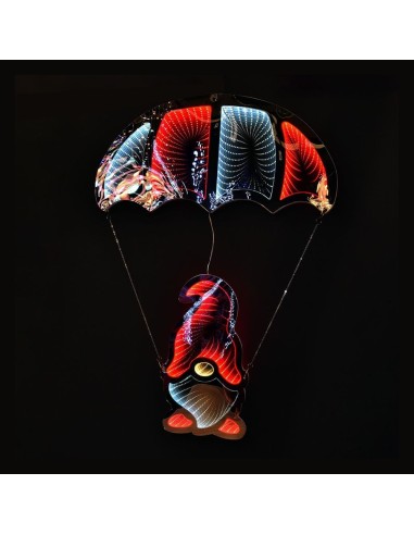 Babbo Natale Luminoso con Paracadute 3D 39x60 cm Mercury