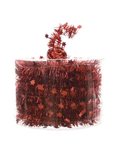 Ghirlanda con Stelle Rossa per Albero di Natale 7 m Kaemingk