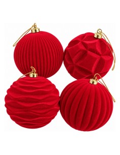 Pallina di Natale in Velluto Velvet Touch con Rilievi Xone