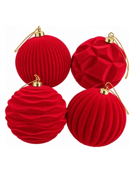 Pallina di Natale in Velluto Velvet Touch con Rilievi Xone