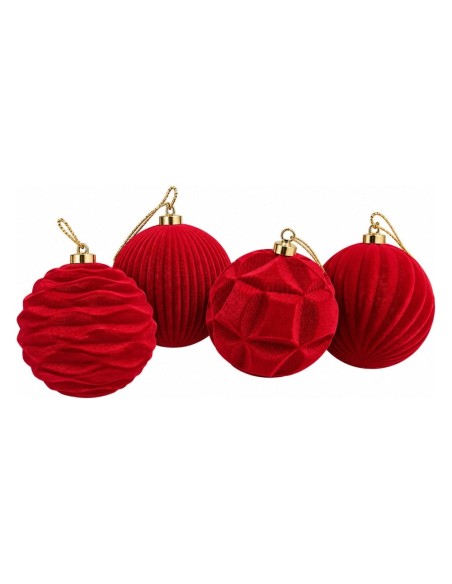 Pallina di Natale in Velluto Velvet Touch con Rilievi Xone
