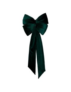 Maxi Fiocco di Natale in Velluto con Code Lunghe Plathea 2