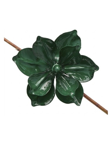 Magnolia Decorativa con Clip per Albero di Natale Glossy EDG