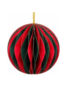 Sfera di Carta Bicolore per Albero di Natale 15 cm Koopman