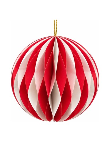 Sfera di Carta a Nido d'Ape per Albero di Natale 15 cm