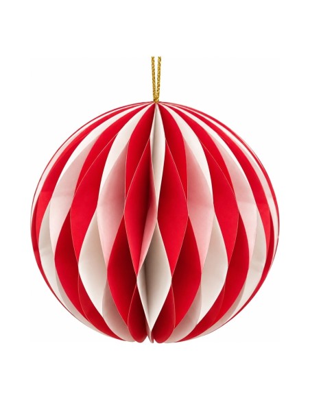 Sfera di Carta a Nido d'Ape per Albero di Natale 15 cm