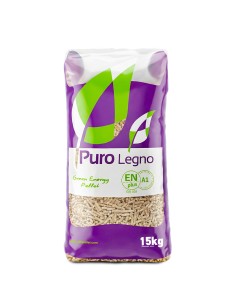 Pellet Puro Legno GREEN ENERGY EN Plus A1 Sacco Da 15 kg Ø 6 mm