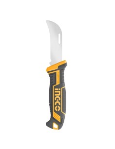 Coltello Spellafili 200mm Acciaio Inossidabile Lama Curva Lavori Elettrici  