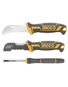 Coltello Spellafili 200mm Acciaio Inossidabile Lama Curva Lavori Elettrici   2