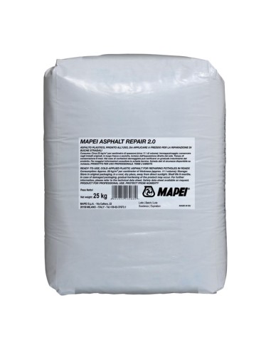 Mapei ASPHALT REPAIR 2.0 Asfalto Plastico Per Riparazioni Rapide 25 Kg