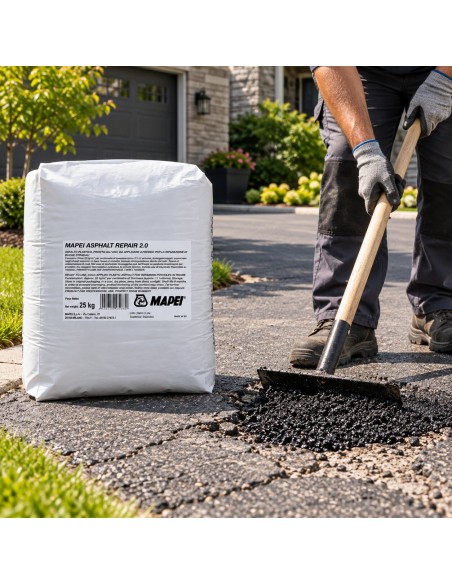 Mapei ASPHALT REPAIR 2.0 Asfalto Plastico Per Riparazioni Rapide 25 Kg