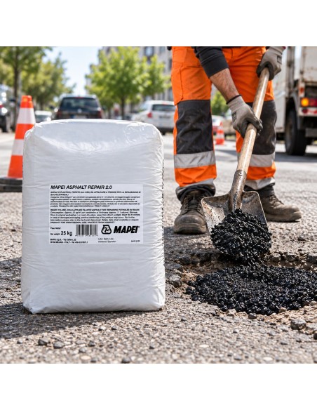 Mapei ASPHALT REPAIR 2.0 Asfalto Plastico Per Riparazioni Rapide 25 Kg