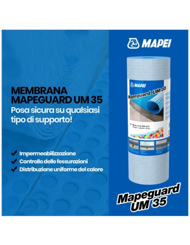 MAPEI Mapeguard UM 35 Membrana Desolidarizzante Rotolo 1 x 30 m