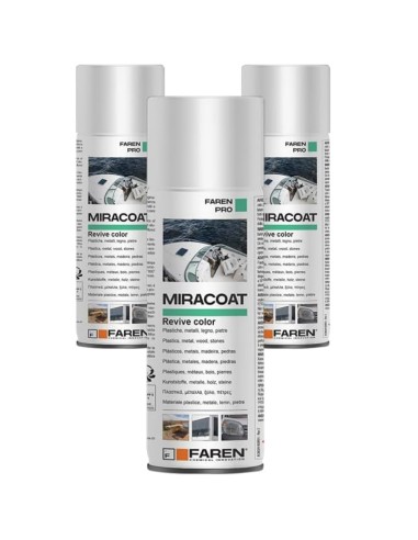 FAREN MIRACOAT S Spray Protettivo Rigenerante Ravviva Colore 400 ml 3 Pezzi
