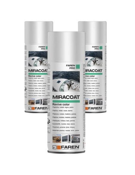 FAREN MIRACOAT S Spray Protettivo Rigenerante Ravviva Colore 400 ml 3 Pezzi