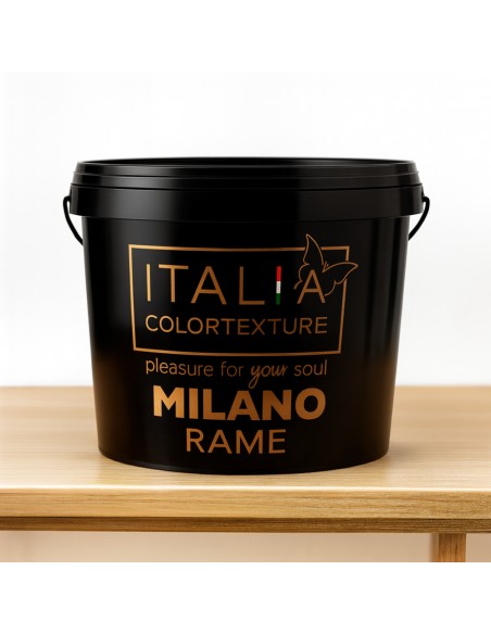 Decorativo Murale Milano Interni Colore Rame Effetto Seta Riflessi Perlescenti