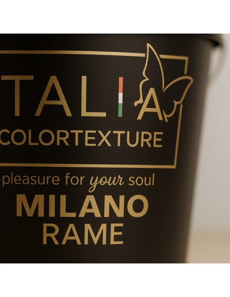 Decorativo Murale Milano Interni Colore Rame Effetto Seta Riflessi Perlescenti