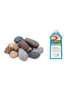 Kit Ciottoli Grigio Ghedi E Cir Tono Plus Effetto Bagnato